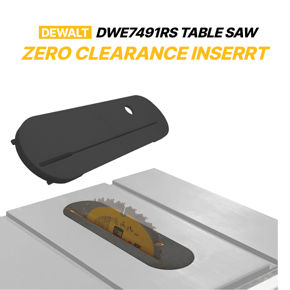 3D Printing Xenomorph - ゼロクリアランスインサートはDeWalt DWE7491RSテーブルソーと互換性があり、10インチテーブルソー用の3Dプリント交換用スロートプレートです。