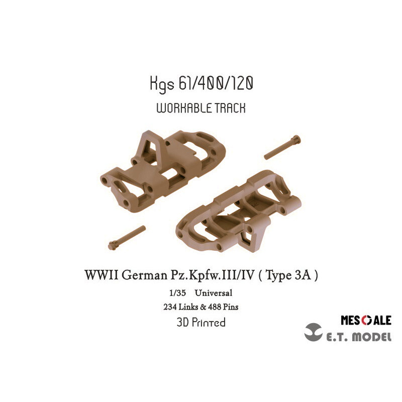 3D Printing Liquid - ET 1/35 P35-020 第二次世界大戦 ドイツ軍 Pz.Kpfw.III/IV