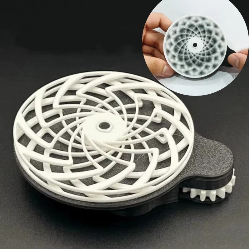 3D Printing Gears - 3D プリントされたダイナミック減圧おもちゃスパイラル ABS サイケデリックギアストレスリリーバーファッションシンプルクリエイティブ面白いモデル