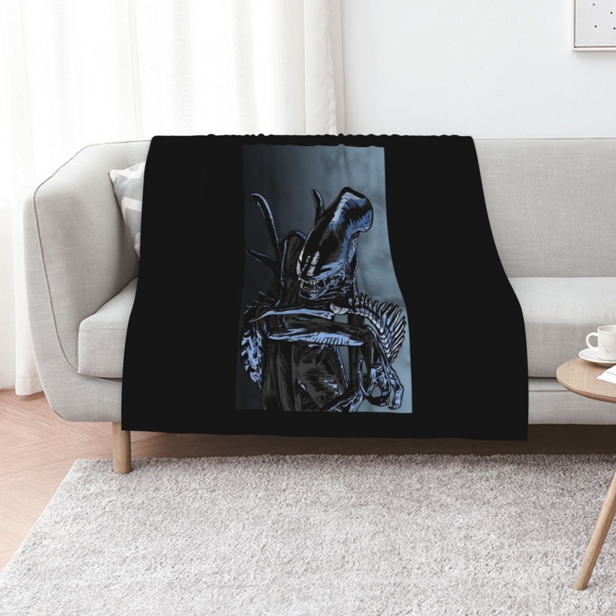 3D Printing Xenomorph - Xenomorph スローブランケット おやすみ用ブランケット お母さん、お父さんへのギフト