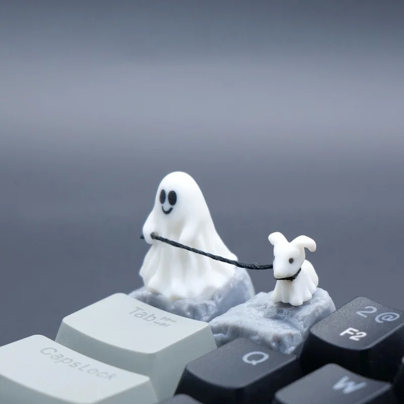 3D Printing Keyboard Keys - カスタマイズされた樹脂製のゴーストパピーのキーキャップ,3D印刷,パーソナリティポイント,メカニカルキーボード,チェリーMX,ハロウィーンギフト