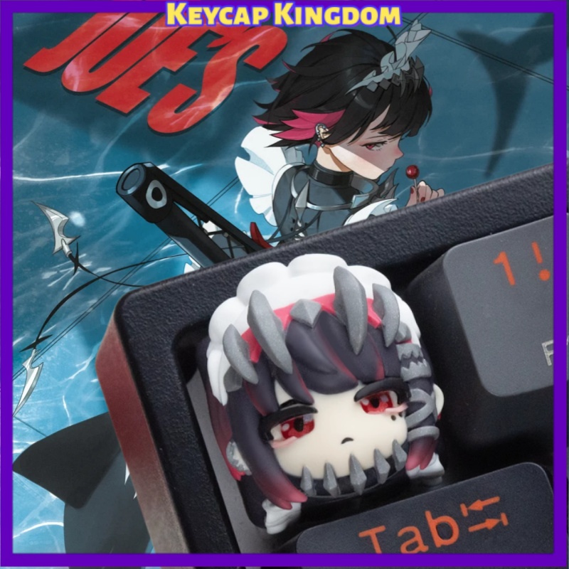 3D Printing Keyboard Keys - ゼンレスゾーンゼロ エレン・ジョー 3Dプリント樹脂製アーティザンキーキャップ かわいいアニメカスタムキーキャップ メカニカルキーボード ゲーミングギフト