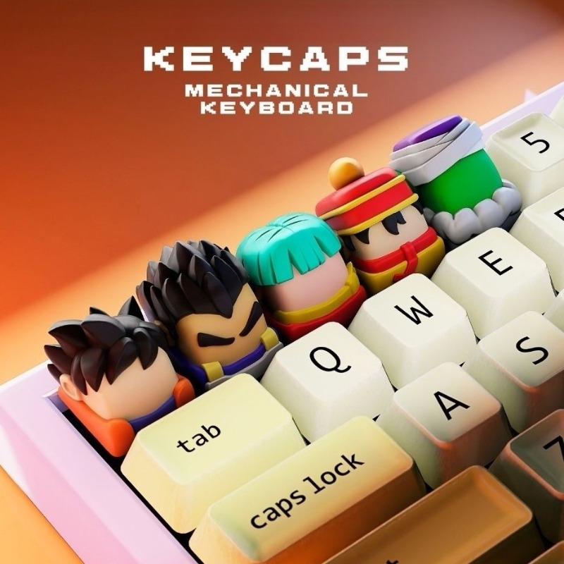 3D Printing Keyboard Keys - 新作アニメキーキャップ、高級感のあるメカニカルキーボードキャップ、個性的なクリエイティブな漫画3Dキーキャップ（クロス軸R4付き）