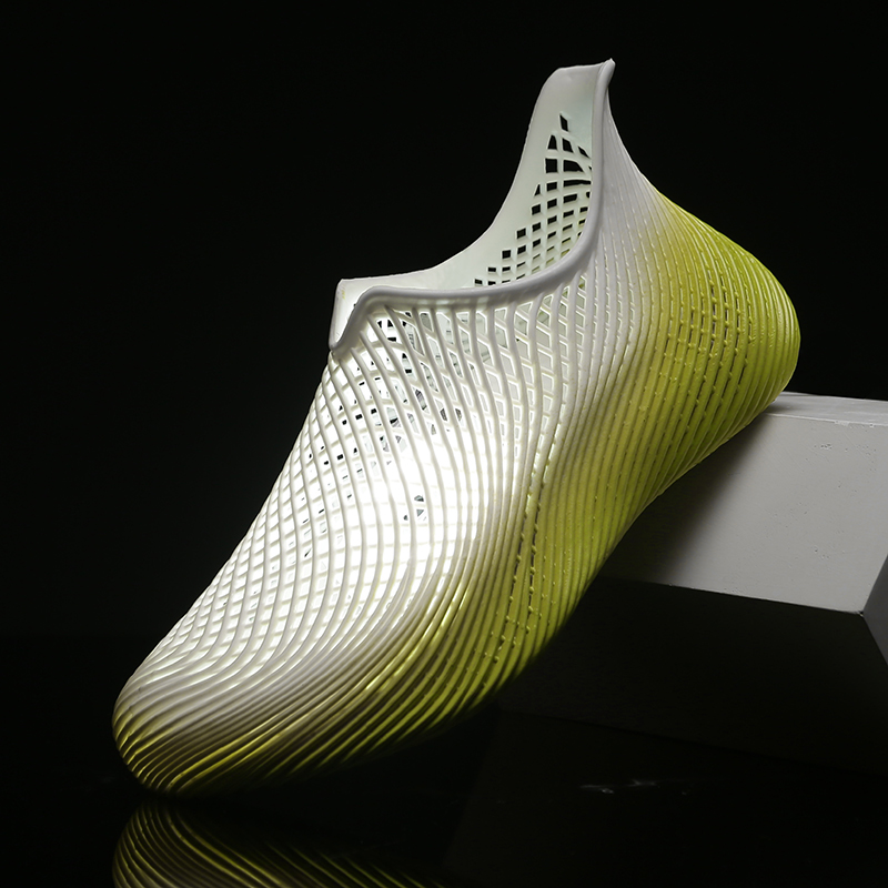 3D Printing Outsole - 3Dプリント製アウトドアレジャーシューズ 通気性抜群 夏用 中空蜂の巣デザイン ビーチカジュアルシューズ スポーティなラバーアウトソール