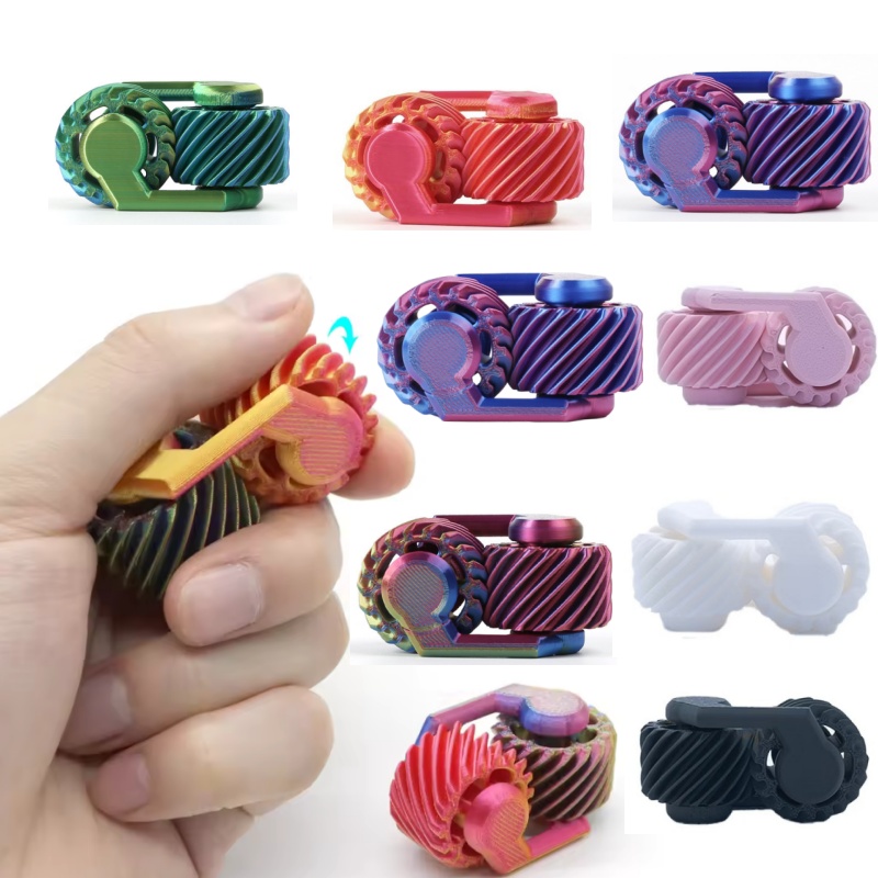 3D Printing Gears - 3D プリント フィジェット スピナー 指先ギア ミニ