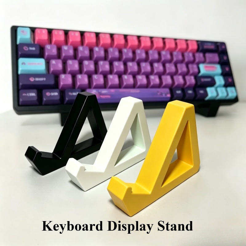 3D Printing Laptop Stand - 1 ペア 3D プリントキーボードディスプレイスタンド三角形メカニカルキーボードホルダーレイヤーラックトレイアクセサリーデスク装飾用