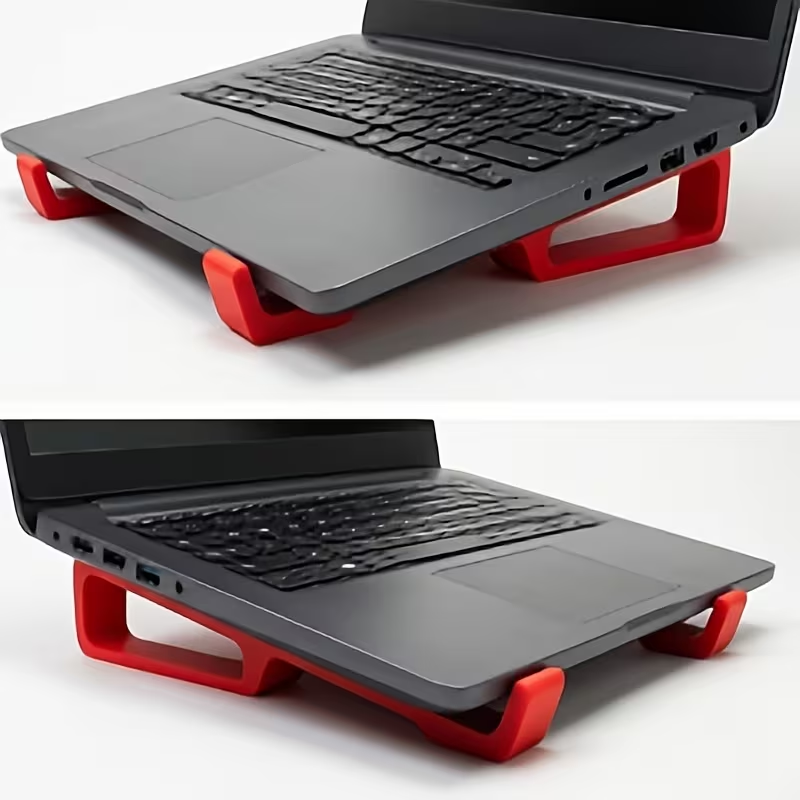 3D Printing Laptop Stand - ポータブルノートパソコンスタンド、3Dプリントされた通気性のある人間工学に基づいたノートパソコン高さ調整器、熱放散と座り姿勢を改善します。