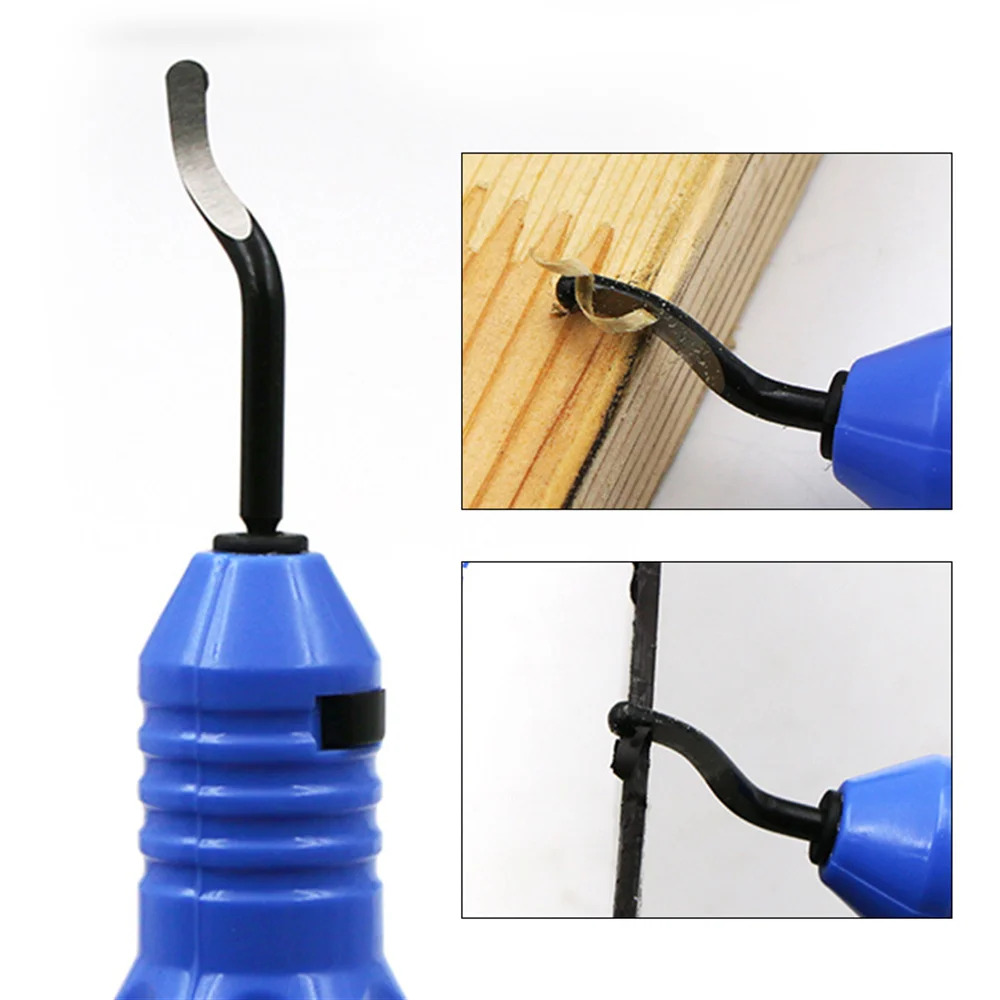 3D Printing Liquid - ブレード高速度鋼バリ取りツールセット、金属樹脂3DプリントプラスチックエッジPVC銅パイプ用 - 360度回転ヘッド