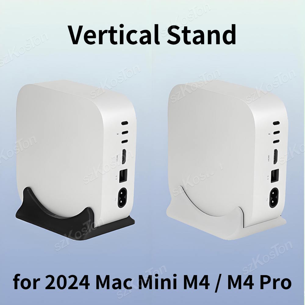 3D Printing Laptop Stand - 垂直滑り止めスタンド,頑丈なスタンド,3D印刷アクセサリ,Mac Mini m4 pro,2024