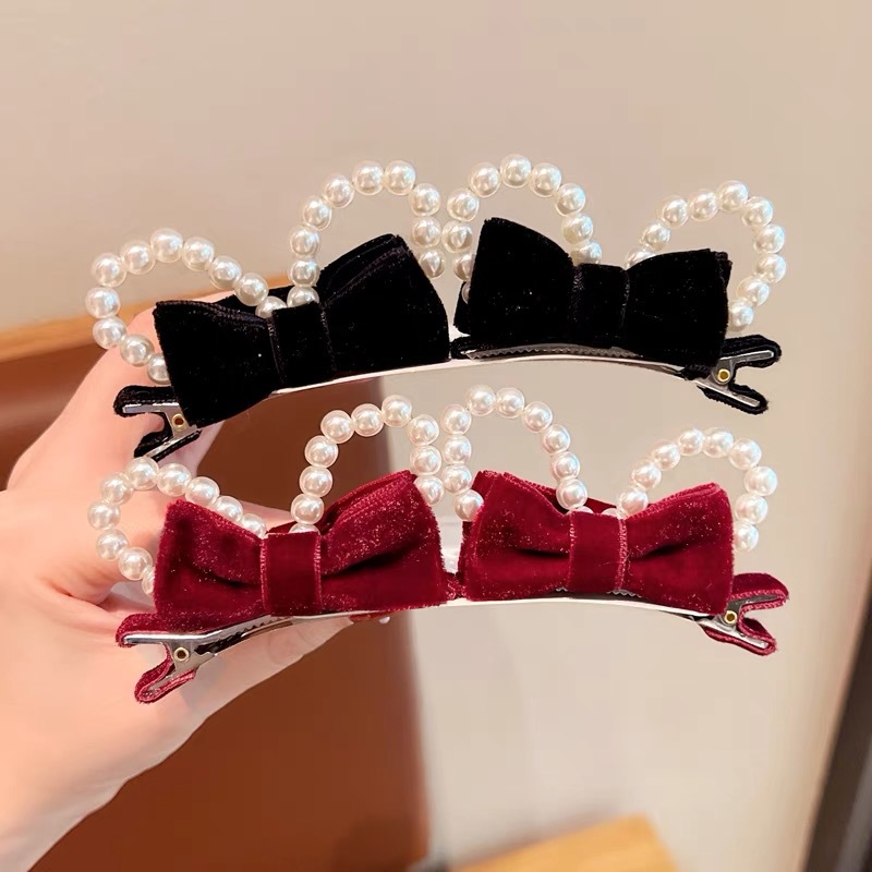 2個/セット 両面使えるリボンヘアクリップ 3Dウサギ耳付き - 3D Printing Rabbit のレビューと価格