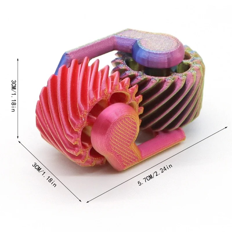 3Dプリント製フィジェットスピナー 指先ギア ミニジャイロス - 3D Printing Gears のレビューと価格