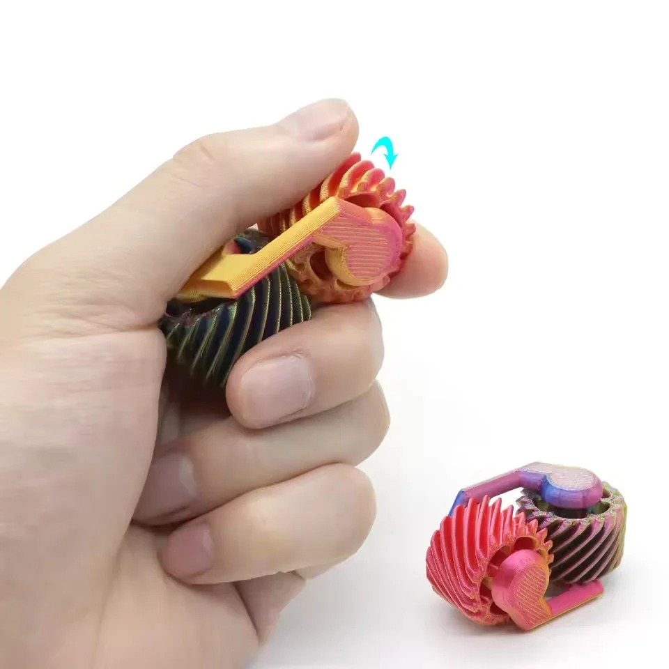 3Dプリント製フィジェットスピナー 指先ギア ミニジャイロス - 3D Printing Gears のレビューと価格