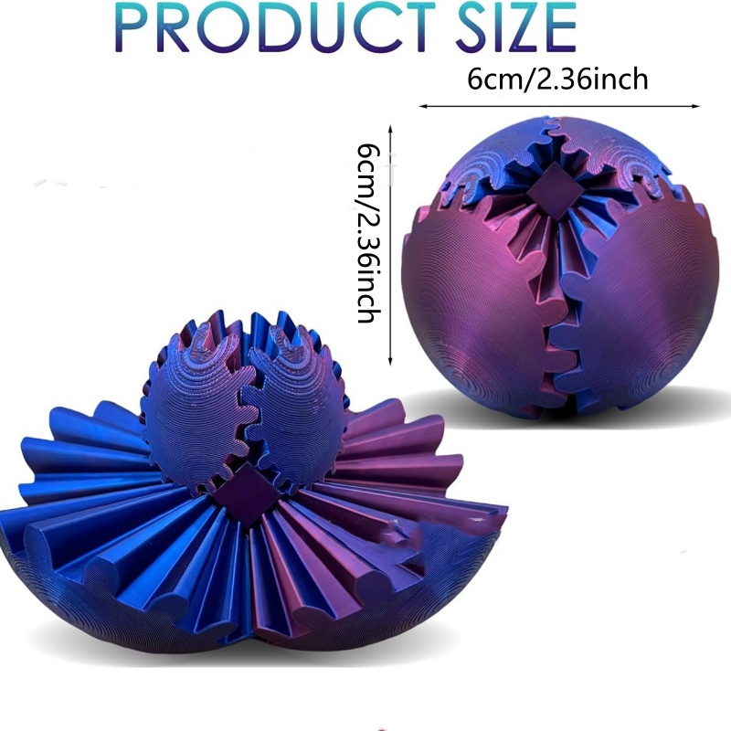 3D プリントギアボールスピン減圧ギアボール指先不安解消回転 - 3D Printing Gears のレビューと価格