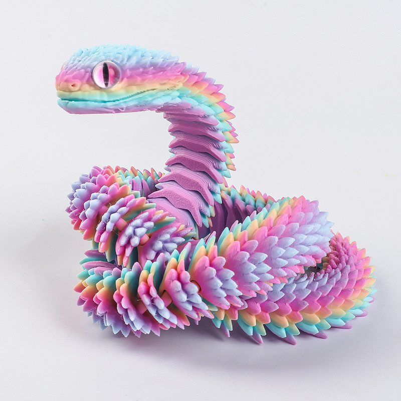 2026年新作 3Dプリント製リアルな蛇の置物 可動関節付き - 3D Printing Objects のレビューと価格