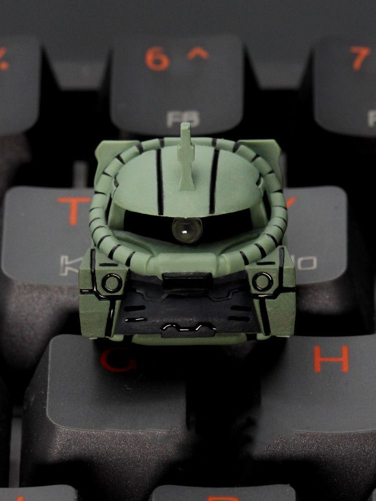 3D メカニカルアーマーヘルメット職人キーキャップレッドグリ - 3D Printing Keyboard Keys のレビューと価格
