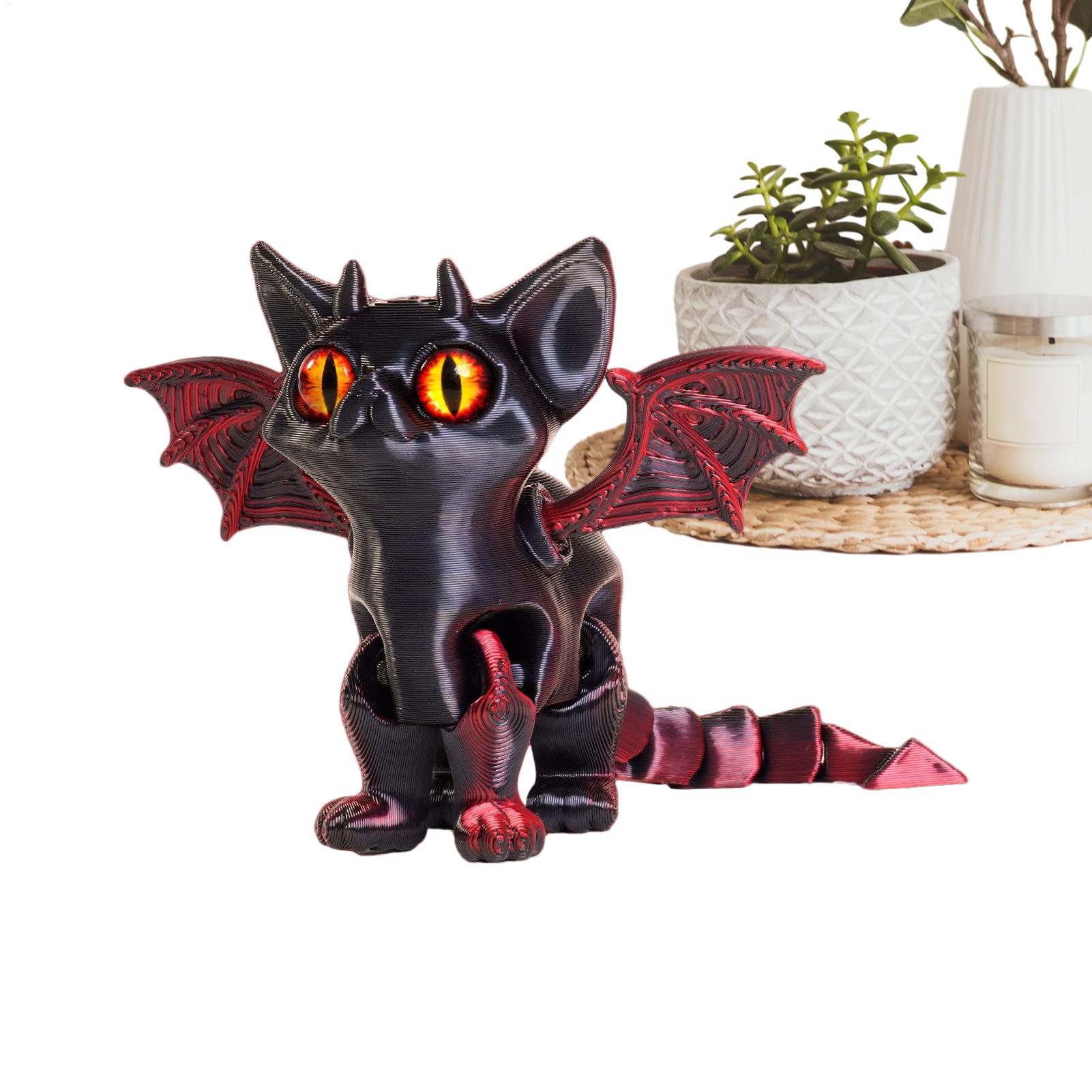 3Dプリント動物 3Dプリント猫フィギュア デスク用可動式多 - 3D Printing Objects のレビューと価格