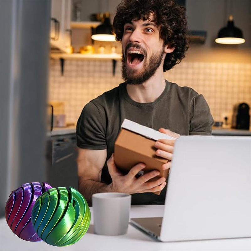 スライムボールフィジェットトイ 3Dプリントツイストスフィア - 3D Printing Gears のレビューと価格