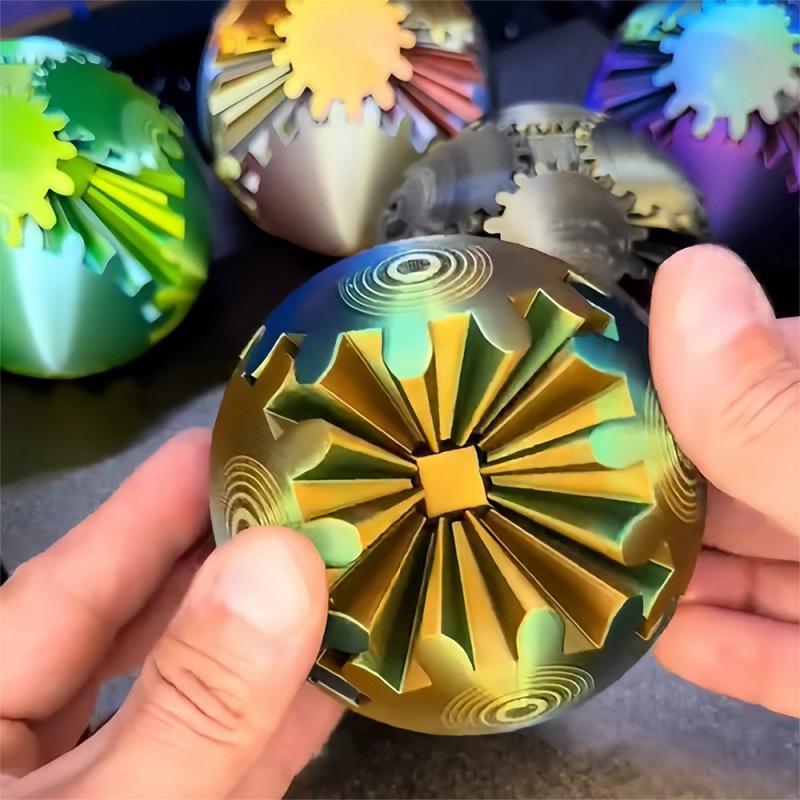 ギアボール 3Dプリント スピンボールキューブ フィジェット - 3D Printing Gears のレビューと価格