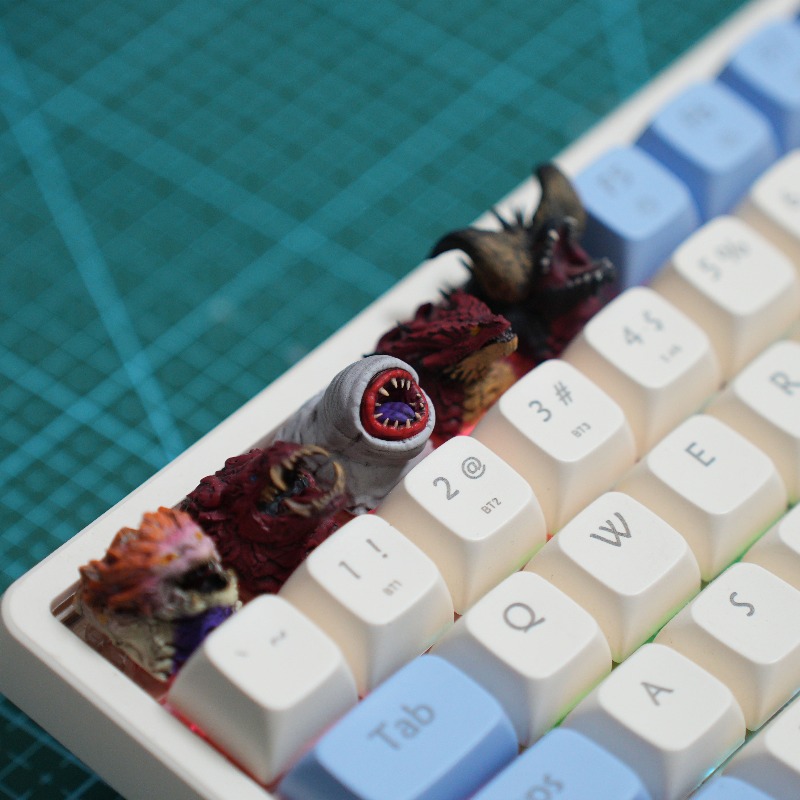 モンスターハンタードラゴン樹脂カスタムキーキャップメカニカル - 3D Printing Keyboard Keys のレビューと価格