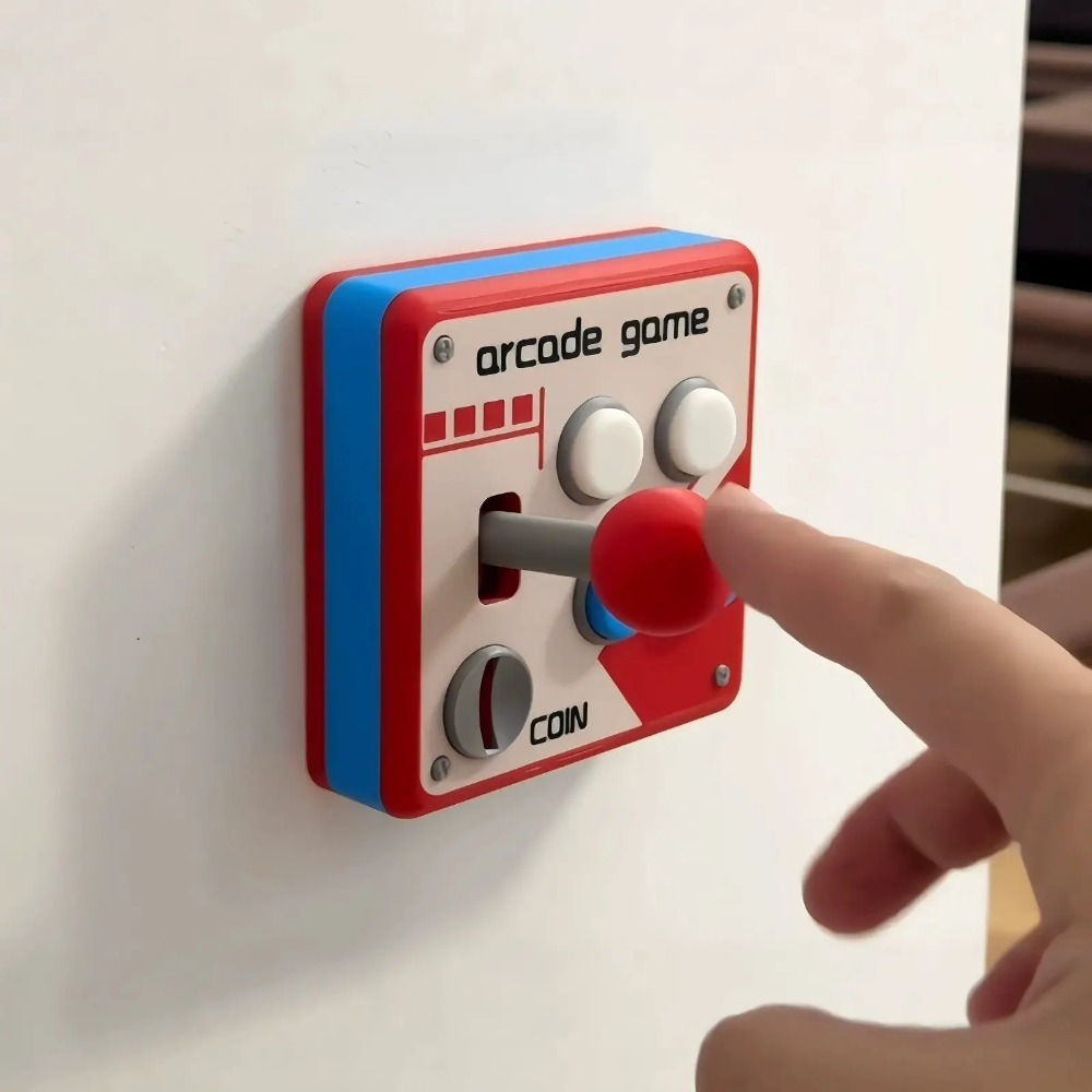 レトロアーケードジョイスティックスイッチプレートカバー、パン - 3D Printing Liquid のレビューと価格