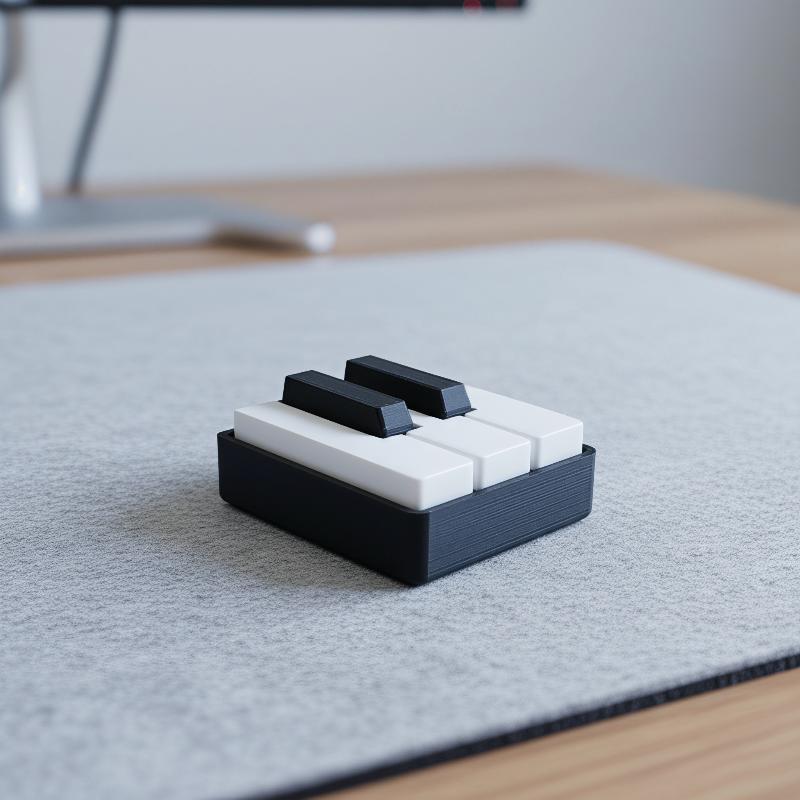 プレス式3DプリントPLAピアノキーボード型フィジェットクリ - 3D Printing Model Free のレビューと価格