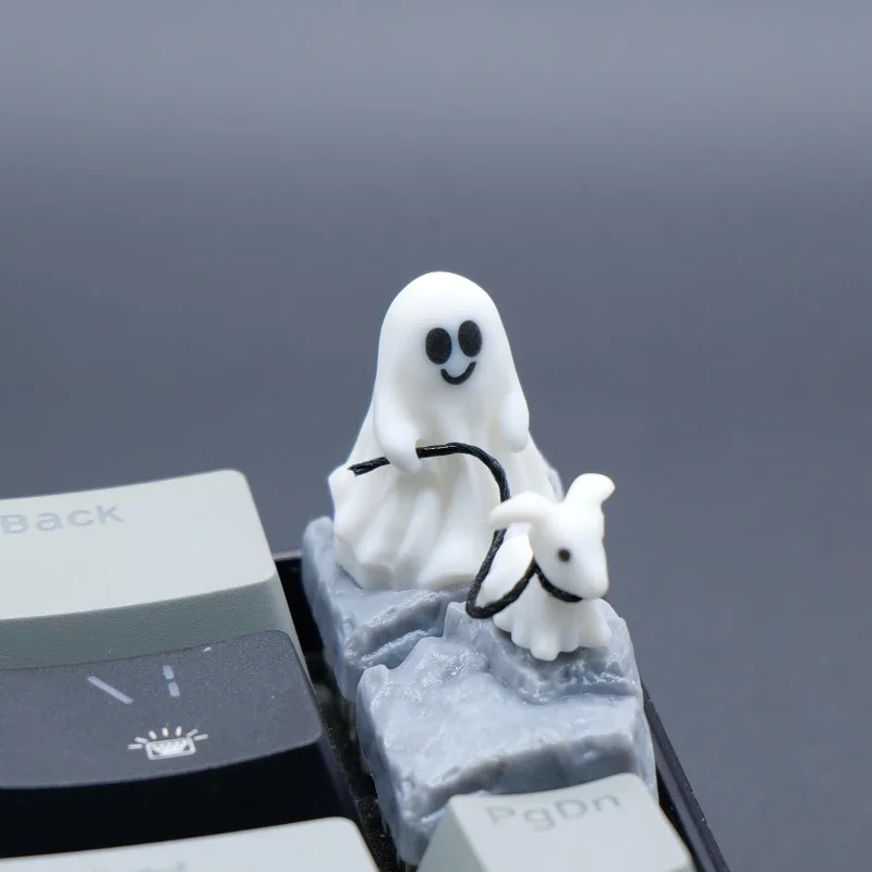 カスタマイズされた樹脂製のゴーストパピーのキーキャップ,3D - 3D Printing Keyboard Keys のレビューと価格