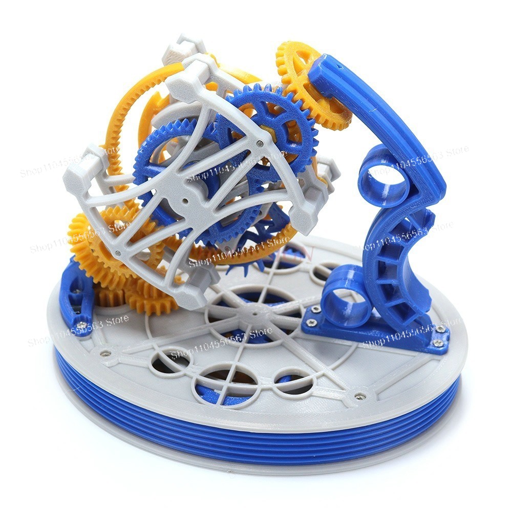 デュアル軸トゥールビヨンモデル パワー3Dプリント振り子時計 - 3D Printing Gears のレビューと価格