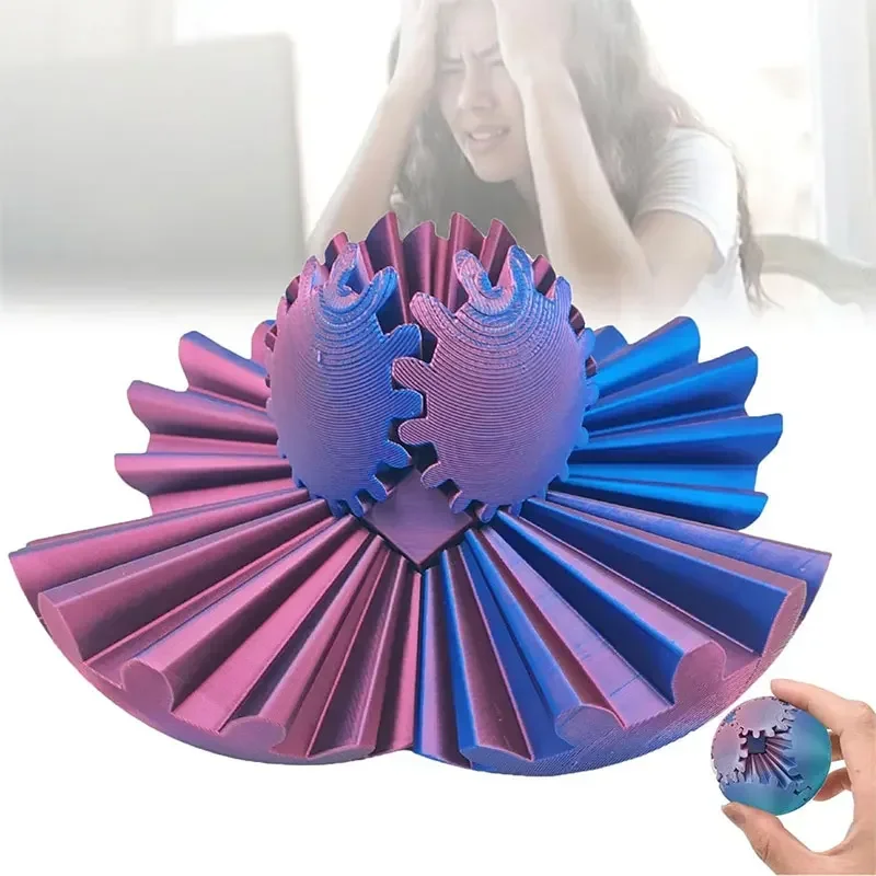 感覚と自閉症のための3Dプリントギアボール、回転そわそわおも - 3D Printing Gears のレビューと価格