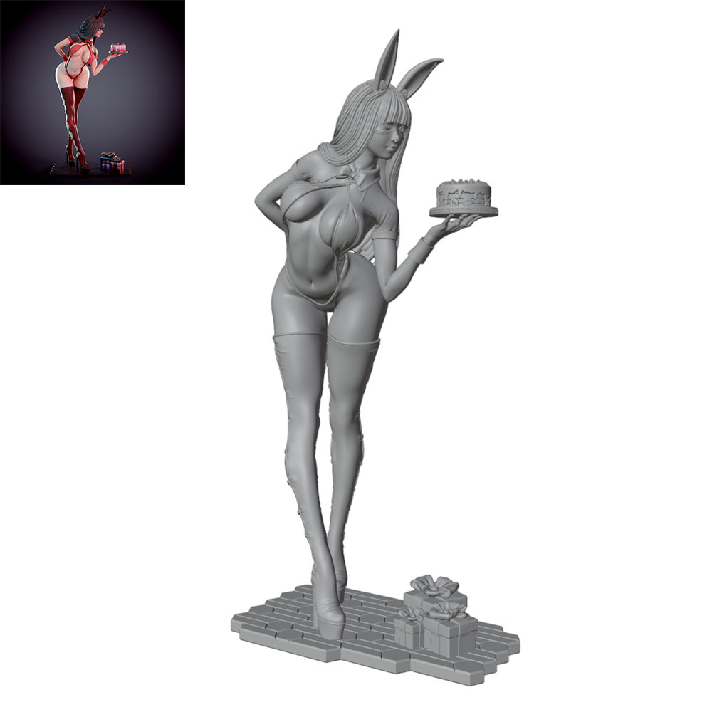 1/24/12/6 ホリデーパーティーテーマ バニーガールキ - 3D Printing Rabbit のレビューと価格