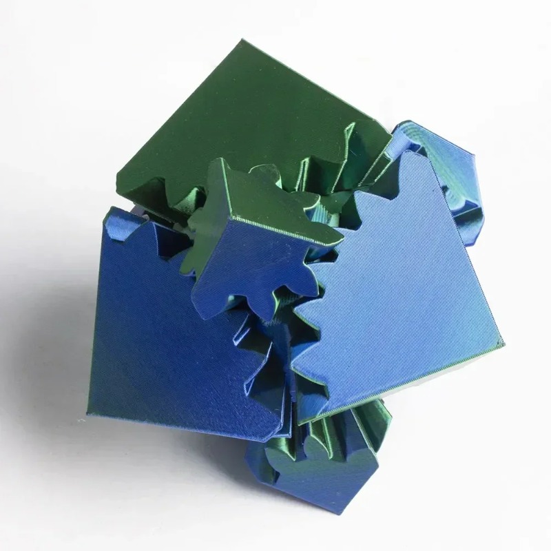 デスクトップ装飾 3D プリントキューブおもちゃギアボールス - 3D Printing Gears のレビューと価格