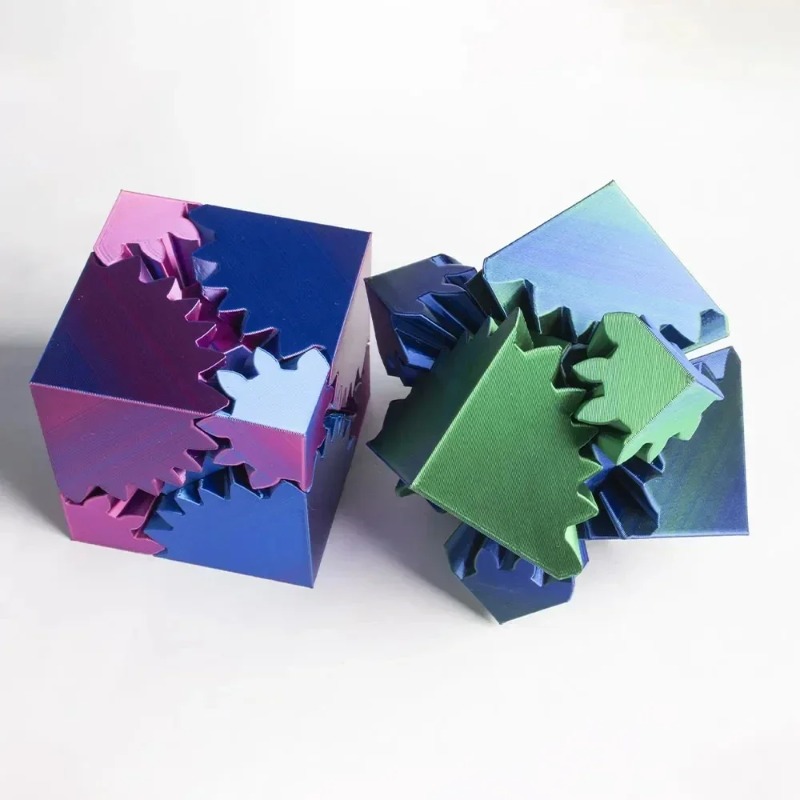 デスクトップ装飾 3D プリントキューブおもちゃギアボールス - 3D Printing Gears のレビューと価格