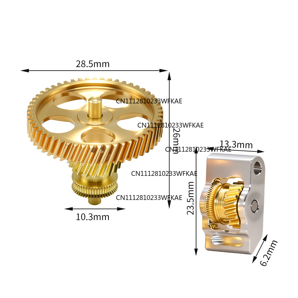 P2Sアップグレードエクストルーダー全金属製硬化鋼DLCゴー - 3D Printing Gears のレビューと価格