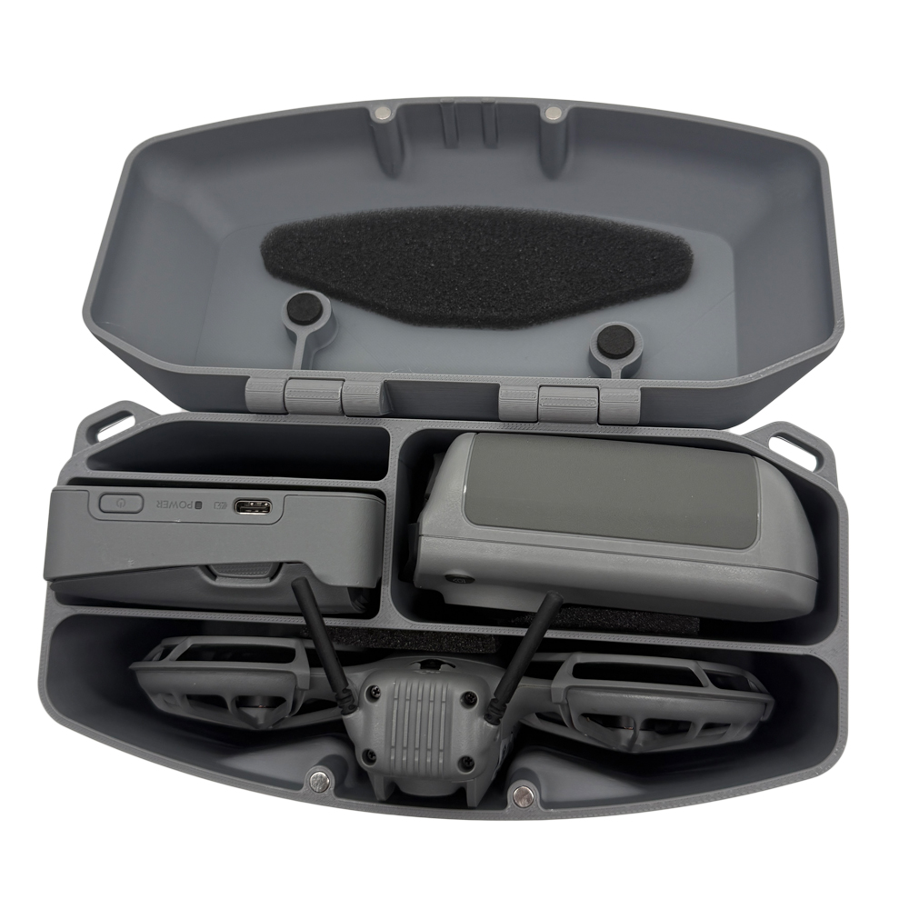 DJI Neo 2用3Dプリント製ボックス、磁気蓋付き、調整 - 3D Printing Drone のレビューと価格