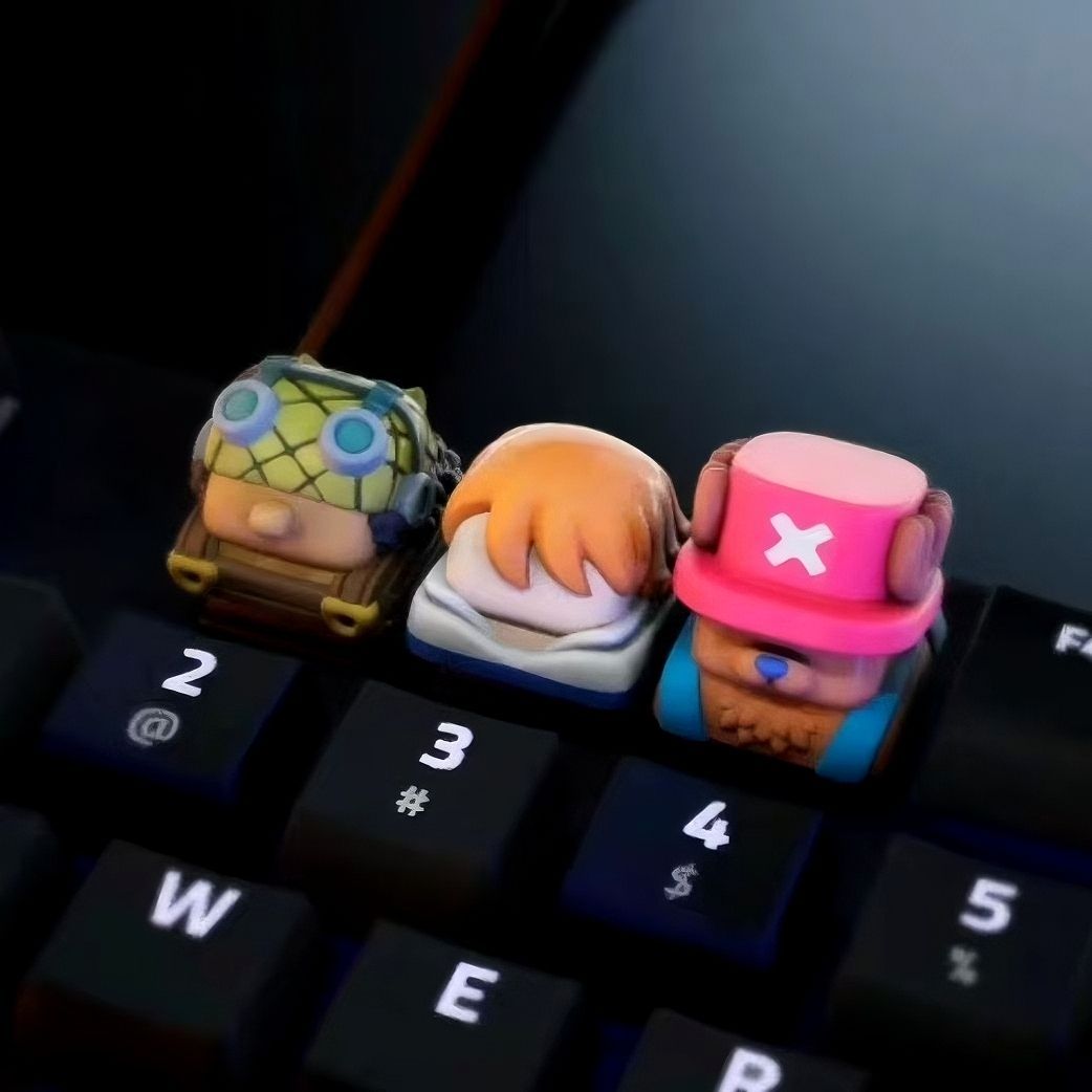 ワンピース チョッパー ナミ アニメ 漫画 かわいい 3D  - 3D Printing Keyboard Keys のレビューと価格