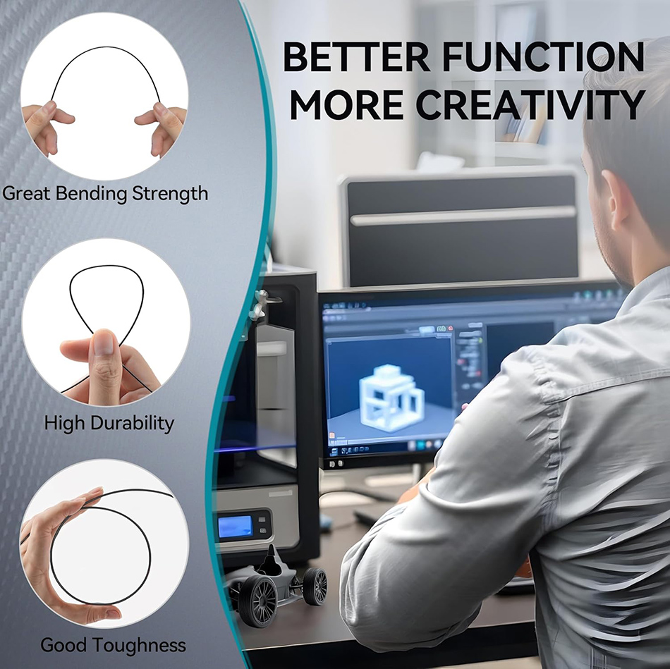 JAYO PETG-CF 3D プリンタフィラメント 1.7 - 3D Printing Heat Resistant Material のレビューと価格