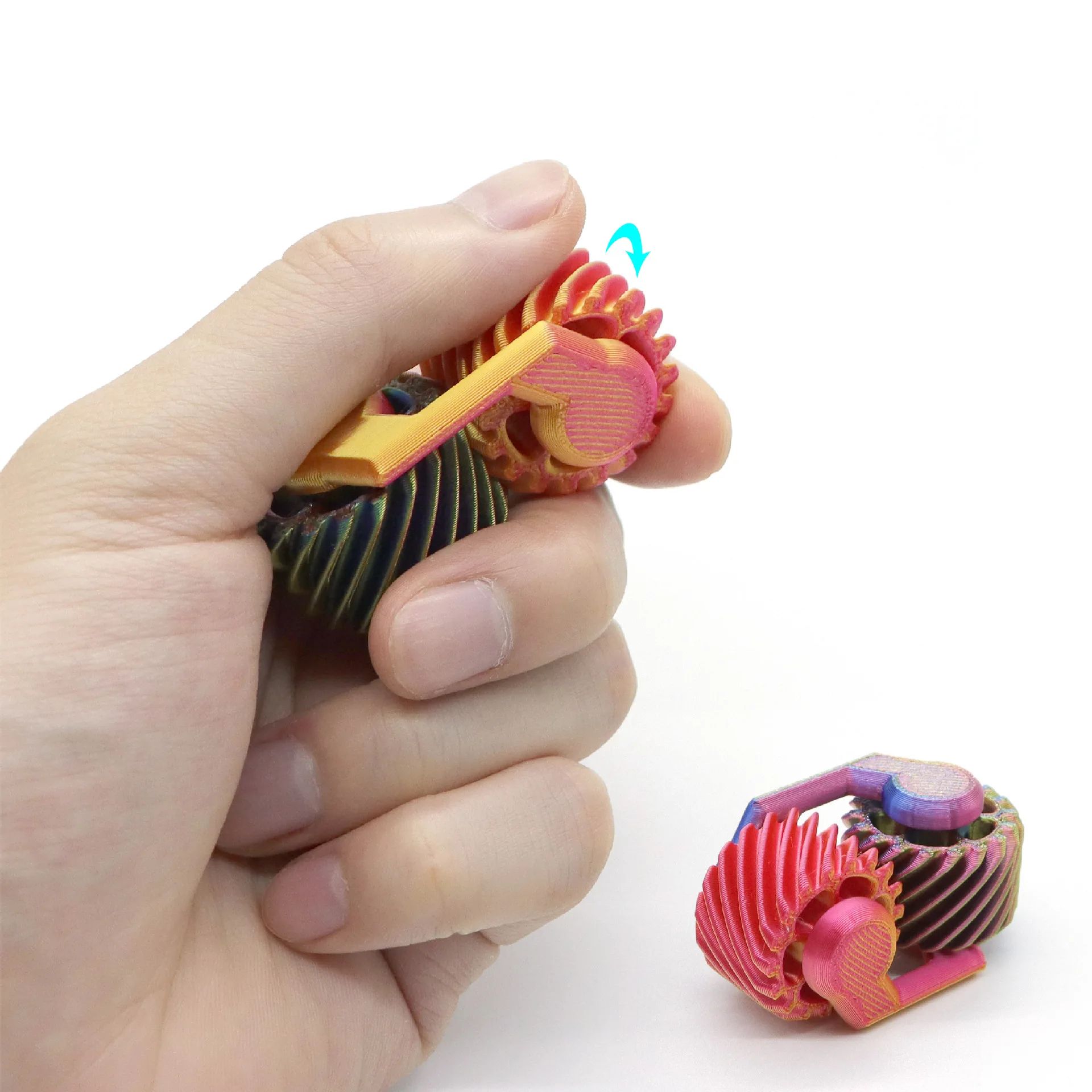 人気のフィジェット 3D プリント指先ギアミニジャイロスコー - 3D Printing Gears のレビューと価格